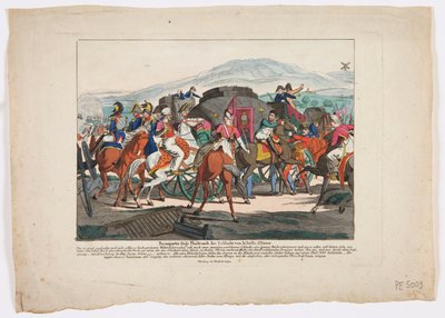 La Fuga di Napoleone dalla Battaglia di Waterloo, 1815 da Friedrich Campe